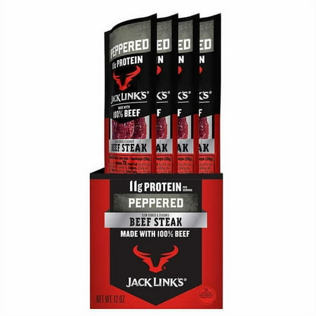 Jack Link S Beef Steak Stick  Peppered  1 Oz  12-count