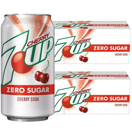 7UP Cherry Zero Sugar Soda  12 Fl Oz  24 Cans