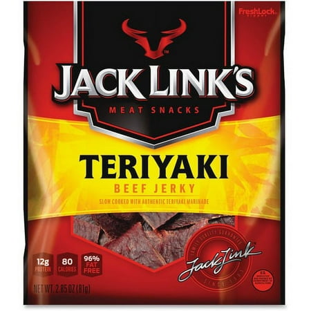 Jack Link S Teryiaki Beef Jerky Snacks - Teriyaki - 2.85 Oz - 1 Bag | Bundle of 2 Bags