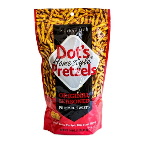 Dot S Homestyle Pretzels - Original Seasoned Pretzel Twists - Gourmet and Tasty - 1  16oz Bag
