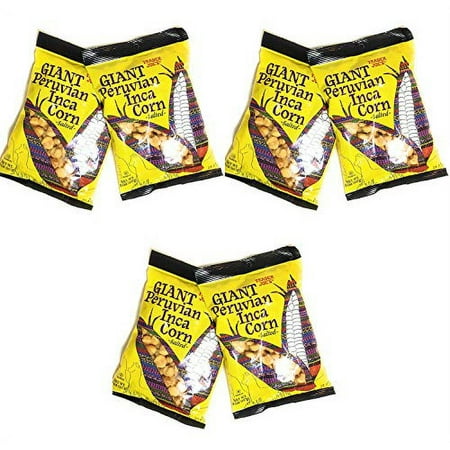 Giant Peruvian Inca Corn Salted Crunchy Snack - PACK of 4