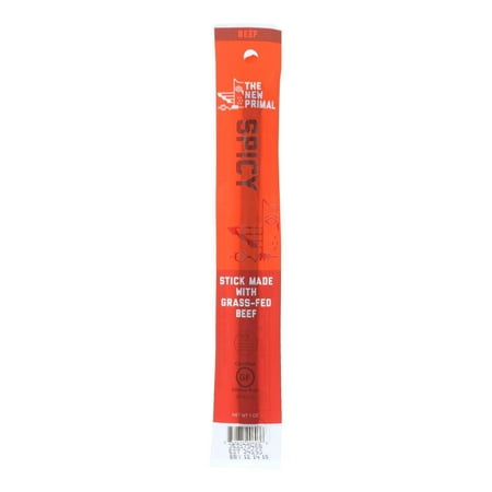 The New Primal Beef Sticks - Spicy - Case of 20 - 1 Oz.