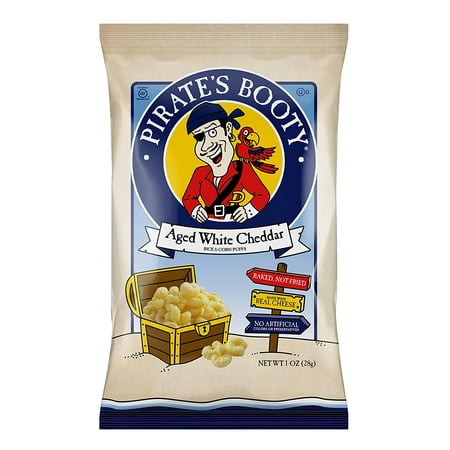 Pirate S Booty Snack Puffs  Aged White Cheddar  1 Oz(Case of 12)