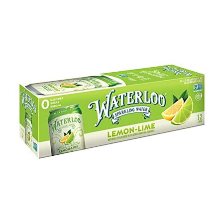 Waterloo Sparkling Water  Lemon-Lime Naturally Flavored  12 Fl Oz Cans  Pack of 12 | Zero Calories | Zero Sugar or Artificial Sweeteners | Zero Sodium