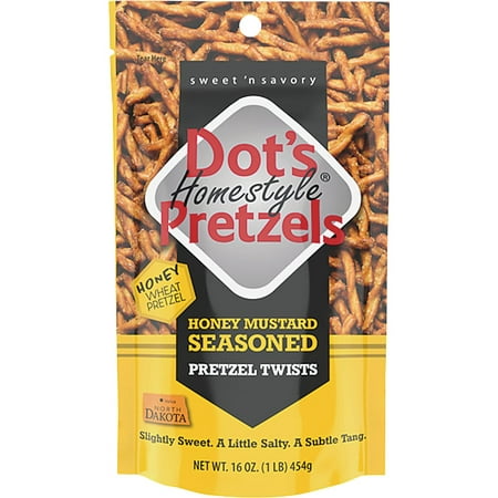 10PK Dot S 16 Oz. Honey Mustard Pretzels