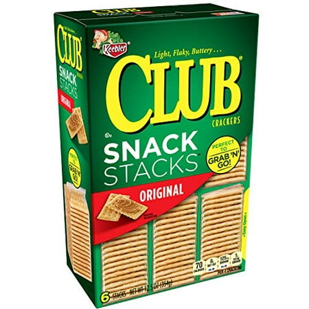 Club Crackers  Snack Stacks  Original  Grab  N  Go  2.08 Packages (6 Count)(Pack of 12)