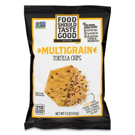 Tortilla Chips  Multigrain with Sea Salt  1.5 Oz  24/Carton