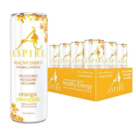 Aspire Healthy Energy Drink with Natural Caffeine - No Calories  Sugar and Carbs | Vitamins B  C  & Biotin | No Preservatives  Gluten Free | Suitable 