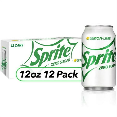 Sprite Zero Sugar Lemon Lime Soda Pop  12 Fl Oz  12 Pack Cans
