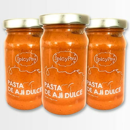 Pasta De Ají Dulce – Natural Sin Azucar Ni Color Artificial  100% Venezuelan/Sweet Chili Paste - Natural Without Sugar or Artificial Color  100% Ve