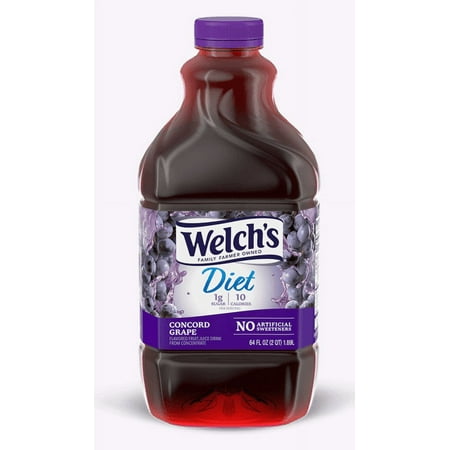 Welch S 100% Juice 64 Oz 3 Packs - Purple Grape  White Grape  White Grape Peach  Light Purple Grape  or Diet Concord Grape - Bundled by Louisiana Pant