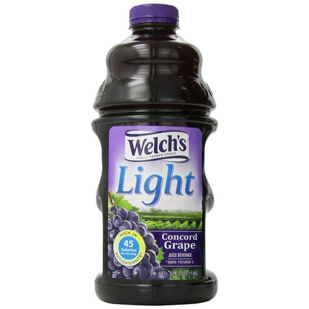 Welch S Light Juice  Concord Grape  No Sugar Added  64 Oz. (Pack of 2)