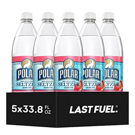 Seltzer Water  Strawberry Watermelon  Zero Calories  Zero Sugar  1L Fl Oz Bottles  5-Pack  33.8 Fl Oz Each  by (Packaging May Vary)