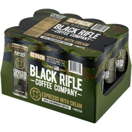 Black Rifle Coffee Company Ready-to-Drink  Iced Espresso with Cream  11oz  Can  12 Pk