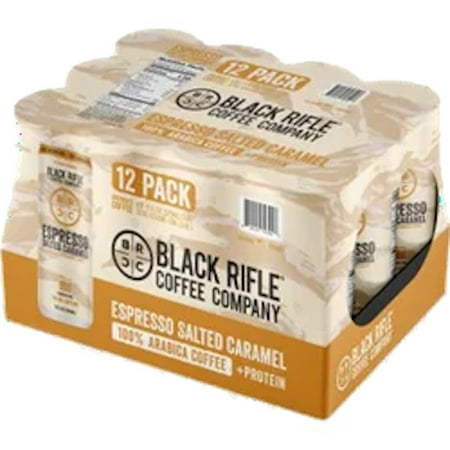 Black Rifle Coffee Company Ready-to-Drink  Iced Espresso Salted Caramel  11oz  Can  12 Pk