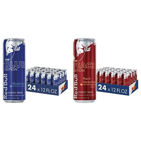 Red Bull Energy Drink & Energy Drink  Peach-Nectarine  12 Fl Oz (24 Count)  Peach Edition