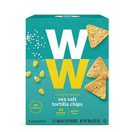 Sea Salt Tortilla Chips - 2 Smartpoints - 2 Boxes (10 Count Total) - Weight Watchers Reimagined