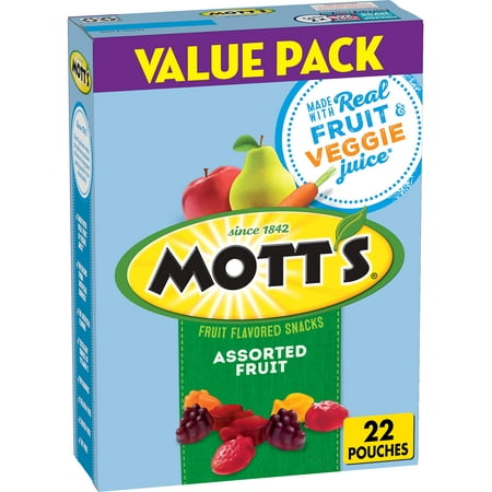 Mott S  Assorted Fruit Snacks  0.8 Oz  22 Ct