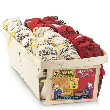 Old Fashioned Bubble Gum Candy: Fruit Flavor Chewing Gum in Individual Drawstring Bags - Vintage Assorted Bulk Candy Packs for Parties and Special Eve
