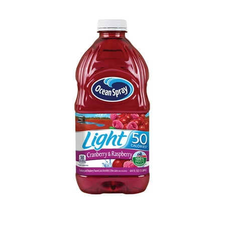 Ocean Spray Cran50 Cranberry Raspberry Juice Drink  64 Fl Oz Bottle (Pack of 8)