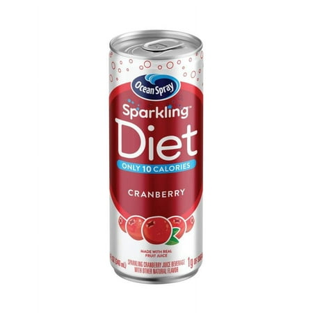 Ocean Spray Sparkling Diet Cranberry Juice Cocktail  11.5 Oz Cans (Pack of 24)