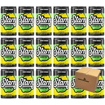 Starry Lemon Lime Soda 7.5 Fl Oz 24 Cans (Zero Sugar)