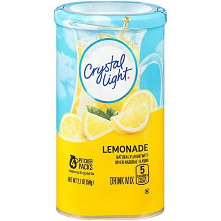 Crystal Light Lemonade Drink Mix (8-Quart)  2.1-Ounce Canisters (Pack of 4)