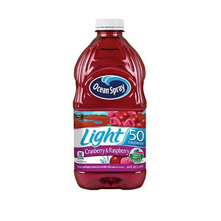 Ocean Spray  Light Cranberry & Raspberry Juice  64 Fl Oz Bottle