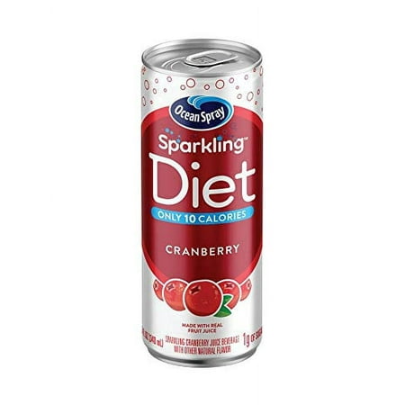 Ocean Spray Sparkling Diet Cranberry Juice Cocktail  11.5 Oz Cans (Pack of 24)