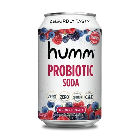 Sparkling Berry Cream Soda - Zero Sugar  Zero Calorie  2 Billion S - C  D  and B12-12 Fl Oz (6 Pack)
