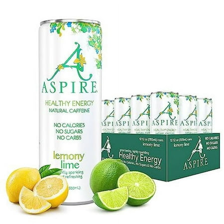 Aspire Healthy Energy Drink with Natural Caffeine - No Calories  Sugar and Carbs | Vitamins B  C  & Biotin | No Preservatives  Gluten Free | Suitable 