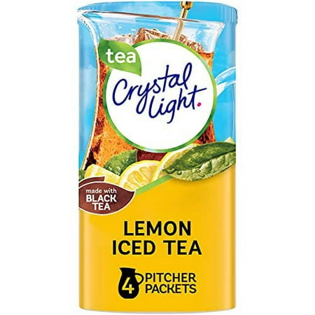 Crystal Light Lemon Iced Tea Drink Mix (16 Pitcher Packets  4 Packs of 4)