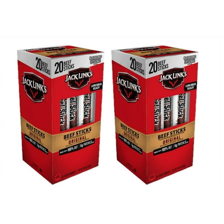 2 Pack | Jack Link S Beef Sticks  Original  0.92 Oz  20 Count