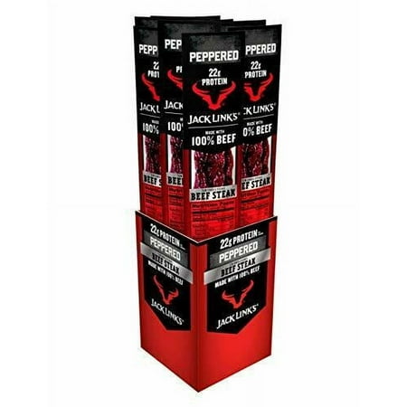 Jack Link S Premium Cuts Beef Steak  Peppered  2 Oz. 12 Count