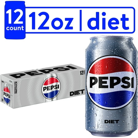 Diet Pepsi Soda  12 Fl Oz  12 Cans