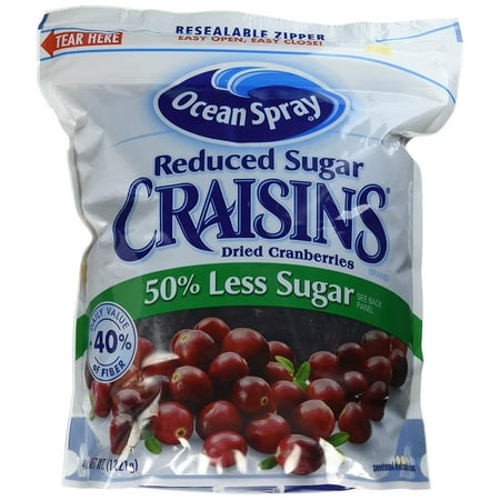 Ocean Spray Reduced Sugar Craisins Dried Cranberries  43 Oz.