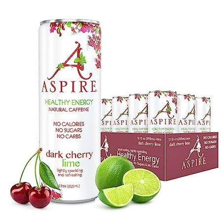 Aspire Healthy Energy Drink with Natural Caffeine - No Calories  Sugar and Carbs | Vitamins B  C  & Biotin | No Preservatives  Gluten Free | Suitable 