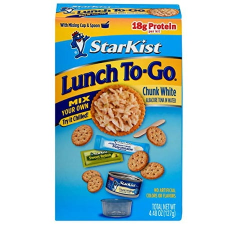 StarKist Lunch to-Go Chunk White Mix Your Own Tuna Salad  4.48 Oz  Pack of 12