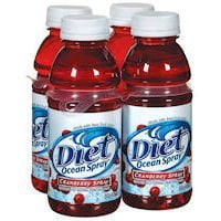Ocean Spray Diet Cranberry Spray Juice 10 Oz (Case Contains: 24 Bottles)