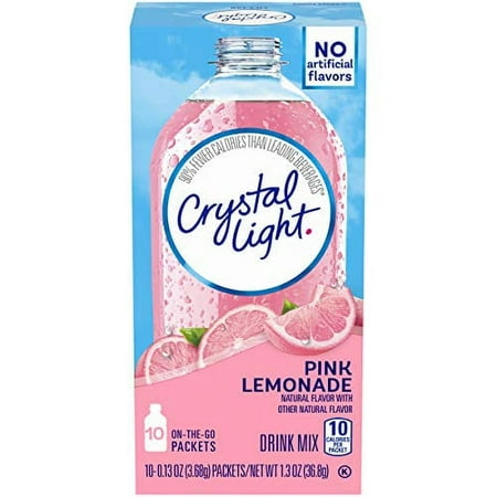 Crystal Light Pink Lemonade Drink Mix (30 Packets  3 Boxes of 10)