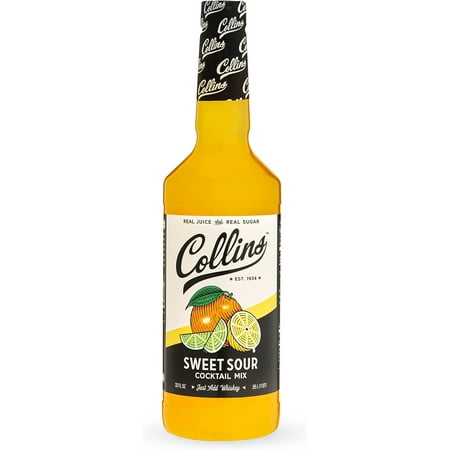 Sweet and Sour Mix  Made with Real Orange and Lemon Juice  Classic Cocktail Recipe Ingredient  32 Fl Oz
