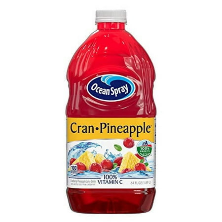 Ocean Spray Cran-Pineapple Juice Bottle  64 Ounce (Pack of 8)