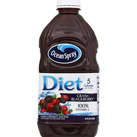 Ocean Spray Diet Cranberry Blackberry Juice Drink  64 FL Oz Bottle