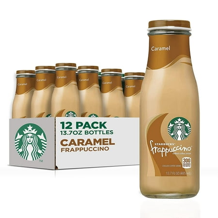 Starbucks Frappuccino Coffee Drink  Caramel  13.7 Fl Oz Bottles (12 Pack)
