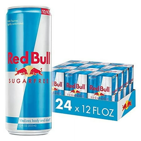 Red Bull Sugar Free Energy Drink  12 Fl Oz  24 Cans (6 Packs of 4)