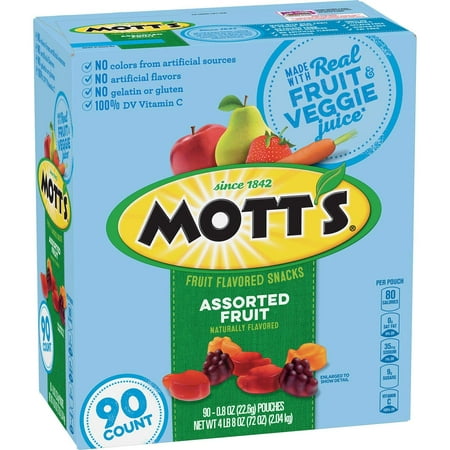 Mott S Medley Assorted Fruit KF05 Snacks (0.8 Oz.  90 Ct.) Net Wt 72 Oz