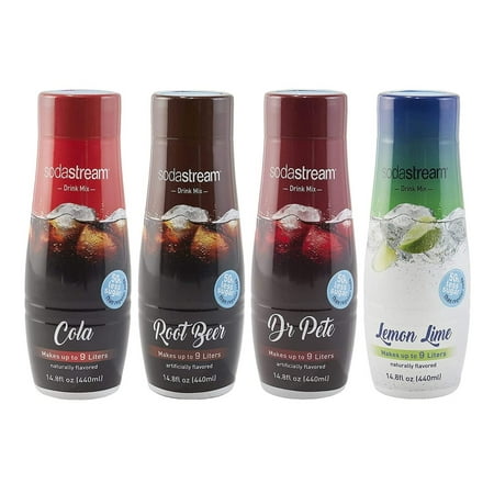 Drink Mix Flavors Variety Pack of 4 (14.08 Fl Oz)  Drinks Refreshment Hydration Fruity Mix Flavored Healthy Delicious Beverage Bottle Soda Juice Coole