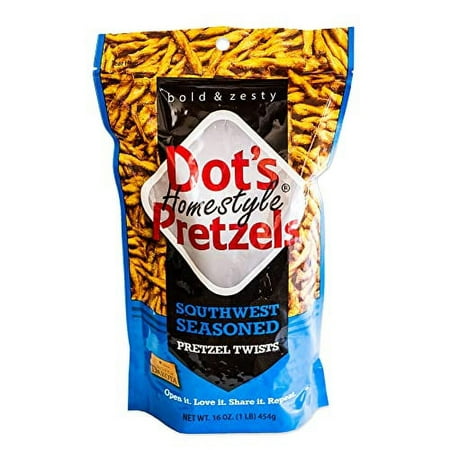 Dot S Cinnamon Sugar Pretzels - Variety Pack - Dot S Southwest Flavored Sticks - Dot S Honey Mustard - 3  16oz Packs