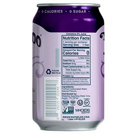Grape Sparkling Water  12 Fl Oz