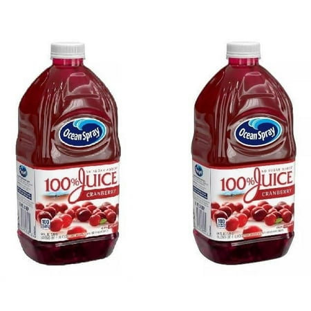 Ocean Spray 100% Juice Cranberry Blend – 64 Fl Oz Bottle (Pack of 2)